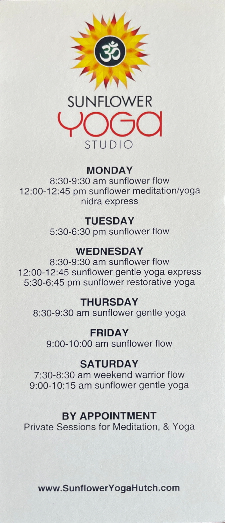 Yoga Class Schedule — Flow Yoga Studio